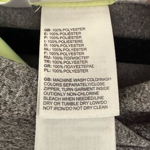 North Face Women’s Gray Neon Colorful Logo Pullover Hoodie Size Large - Picture 5 of 5